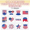 ArtCreativity Dragon Individual Temporary Tattoos for Kids – Bulk Pack of 144 Pre-Cut Dragons Tattoos in Assorted Designs, Non-Toxic 2 Inch – Dragon Tattoo Birthday Party Favors, Goodie Bag Stuffers(Patriotic)