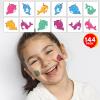 ArtCreativity Dragon Individual Temporary Tattoos for Kids – Bulk Pack of 144 Pre-Cut Dragons Tattoos in Assorted Designs, Non-Toxic 2 Inch – Dragon Tattoo Birthday Party Favors, Goodie Bag Stuffers(Narwhal)