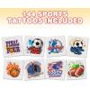 ArtCreativity Dragon Individual Temporary Tattoos for Kids – Bulk Pack of 144 Pre-Cut Dragons Tattoos in Assorted Designs, Non-Toxic 2 Inch – Dragon Tattoo Birthday Party Favors, Goodie Bag Stuffers(Sports)