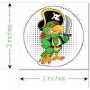ArtCreativity Dragon Individual Temporary Tattoos for Kids – Bulk Pack of 144 Pre-Cut Dragons Tattoos in Assorted Designs, Non-Toxic 2 Inch – Dragon Tattoo Birthday Party Favors, Goodie Bag Stuffers(Pirate)