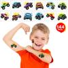 ArtCreativity Dragon Individual Temporary Tattoos for Kids – Bulk Pack of 144 Pre-Cut Dragons Tattoos in Assorted Designs, Non-Toxic 2 Inch – Dragon Tattoo Birthday Party Favors, Goodie Bag Stuffers(Monster Truck)