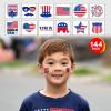 ArtCreativity Dragon Individual Temporary Tattoos for Kids – Bulk Pack of 144 Pre-Cut Dragons Tattoos in Assorted Designs, Non-Toxic 2 Inch – Dragon Tattoo Birthday Party Favors, Goodie Bag Stuffers(Patriotic)
