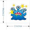 ArtCreativity Dragon Individual Temporary Tattoos for Kids – Bulk Pack of 144 Pre-Cut Dragons Tattoos in Assorted Designs, Non-Toxic 2 Inch – Dragon Tattoo Birthday Party Favors, Goodie Bag Stuffers(Alien)