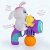 ArtCreativity Easter Bunny Bubble Blaster Toy -Summer Outdoor Fun for Toddlers – Custom Cheerful Bunny & Chick Bubble Machine with Refill Solution, Lights & Batteries – Easter Basket Stocking Stuffers