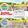 ArtCreativity Electric Bubble Machine for Kids with Concentrated Bubble Solution, Plug-in Automatic Bubble Machine, Blows Up to 8000 Bubbles Per Minute, Dual Fan Bubble Blower for Kids Party