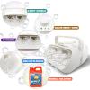 ArtCreativity Electric Bubble Machine for Kids with Concentrated Bubble Solution, Plug-in Automatic Bubble Machine, Blows Up to 8000 Bubbles Per Minute, Dual Fan Bubble Blower for Kids Party