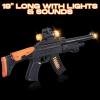 ArtCreativity Elite Ops Toy Gun for Kids – Machine Gun Toy for Boys with Moving Bullets, Flashing Lights, and Sounds Kids Guns – Battery Operated Toy Gun for Kids 8,9,10,11,12, in Colorful Gift Box