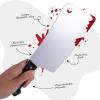 ArtCreativity Fake Bloody Knife Set for Halloween – Bloody Knife Prop Set with Meat Cleaver and Kitchen Knife – Two Highly Detailed Plastic Knives for Halloween Costumes – Toy Knife Set with Blood
