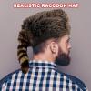 ArtCreativity Faux Fur Raccoon Hat for Kids and Adults – Animal Coonskin Cap with Faux Fur Tail – Wild Frontiersman Davy Crocket Costume Accessory – Soft Plush Polyester Fabric
