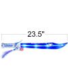 ArtCreativity Fiber Optic Shark Sword with Cool LED & Sound Effects, Set of 2, 23.5 Inch Toy Swords for Kids, Halloween Dress-Up Costume Accessories, Best Birthday Gift for Boys and Girls
