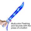 ArtCreativity Fiber Optic Shark Sword with Cool LED & Sound Effects, Set of 2, 23.5 Inch Toy Swords for Kids, Halloween Dress-Up Costume Accessories, Best Birthday Gift for Boys and Girls