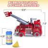 ArtCreativity Fire Truck Toy Bubble Machine for Kids, Bubble Blower Toy Truck for Toddlers with Lights, Siren Effects, Bubble Solution & Funnel, Kids Toys, Gift for Boys and Girls 5+