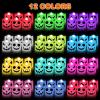 ArtCreativity Flameless Halloween LED Candles – Set of 6 Battery Operated Votive Candles With Remote, Timer, and 12 Colors – Indoor Decorations