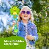 ArtCreativity Frog Bubble Wand – Bubble Toy with Bubbles Refill Solution, Stickers, Music & Lights – Kids Summer Outdoor Activity – Birthday Party Favors – Bubble Blower Machine