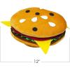 ArtCreativity Funny Hamburger Hat – Soft Plush Costume Accessory, Pizza Party Supplies Decoration – One Size Fits Most, Crazy Silly Hat for Halloween
