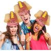 ArtCreativity Funny Hot Dog Hat, Fun Fast Food Hotdog Hat for Adults, Soft Plush Costume Accessory, Pizza Party Supplies Decorations, One Size Fits Most for Halloween