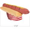 ArtCreativity Funny Hot Dog Hat, Fun Fast Food Hotdog Hat for Adults, Soft Plush Costume Accessory, Pizza Party Supplies Decorations, One Size Fits Most for Halloween