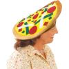 ArtCreativity Funny Pizza Hat, Fun Halloween Costume Accessory for Kids and Adults, Pizza Party Supplies Decorations, One Size Fits Most, Crazy Silly Hat with Felt Toppings and Plush Fabric