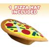 ArtCreativity Funny Pizza Hat, Fun Halloween Costume Accessory for Kids and Adults, Pizza Party Supplies Decorations, One Size Fits Most, Crazy Silly Hat with Felt Toppings and Plush Fabric