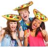 ArtCreativity Funny Pizza Hat, Fun Halloween Costume Accessory for Kids and Adults, Pizza Party Supplies Decorations, One Size Fits Most, Crazy Silly Hat with Felt Toppings and Plush Fabric