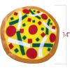 ArtCreativity Funny Pizza Hat, Fun Halloween Costume Accessory for Kids and Adults, Pizza Party Supplies Decorations, One Size Fits Most, Crazy Silly Hat with Felt Toppings and Plush Fabric