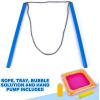 ArtCreativity Giant Bubble Wand Kit with Bubble Rope, Bubble Solution Concentrate, Inflatable Tray, and Pump, Bubble Rope for Large Bubbles – Giant Bubble Maker Toys – Summer Activities for Kids