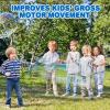 ArtCreativity Giant Bubble Wand Kit with Bubble Rope, Bubble Solution Concentrate, Inflatable Tray, and Pump, Bubble Rope for Large Bubbles – Giant Bubble Maker Toys – Summer Activities for Kids