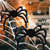 ArtCreativity Giant Spider Halloween Decorations, Includes Two 24″ Spiders and a 16.4′ Spider Web, Outdoor Spider Web Decoration with 2 Giant Spiders, Outdoor Halloween Decorations for Haunted House
