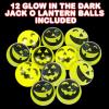 ArtCreativity Glow in The Dark Jack-O-Lantern Bouncing Balls, Pack of 12, 1.75 Inch High Bounce Balls for Kids, Trick or Treat Supplies, Glowing Party Favors and Goodie Bag Fillers for Boys & Girls