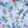 ArtCreativity Halloween Bendable Figures – Set of 12 Flexible Dog and Cat Toys in 4 Spooky Designs, Fun Halloween Toys for Kids, Non-Candy Trick or Treat Supplies, and Party Favors