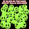ArtCreativity Halloween Bubble Wand & Glow in The Dark Smile Face Bouncy Balls