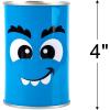 ArtCreativity Halloween Carnival Bean Bag Toss Game – Halloween Party Game with 10 Tin Cans and 3 Bean Bags – Indoor and Outdoor Party Activity for Kids – Tossing Game for Kids 3 and Up
