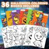 ArtCreativity Halloween Coloring Books for Kids – 36-Pack Mini 5”×7” Booklets – Non-Candy Trick-or-Treat Favors, Goodie Bag Fillers, Classroom Prizes, Party Handouts & Fall Crafts(36 Pack)