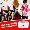 ArtCreativity Halloween Inflatable Cooler – Hospital-Inspired Inflatable Drink Cooler Holder Chills Beverage, Snacks – Blow Up Halloween Party Decorations – Nurse Graduation Decorations