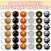 ArtCreativity Halloween Keychain Assortment, Set of 36, Metal Keychains in Assorted Designs, Great as Halloween Party Favors, Halloween Gifts, Teacher’s Awards, Non-Candy Trick or Treat Supplies