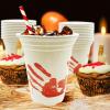 ArtCreativity Halloween Plastic Cups – 50 Pack Disposable 10oz Party Cups – Blood Print Drinkware for Kids & Adults, Scary Spooky Party Supplies, Horror Decorations, Haunted House & Trick or Treat