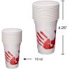 ArtCreativity Halloween Plastic Cups – 50 Pack Disposable 10oz Party Cups – Blood Print Drinkware for Kids & Adults, Scary Spooky Party Supplies, Horror Decorations, Haunted House & Trick or Treat