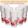 ArtCreativity Halloween Plastic Cups – 50 Pack Disposable 10oz Party Cups – Blood Print Drinkware for Kids & Adults, Scary Spooky Party Supplies, Horror Decorations, Haunted House & Trick or Treat