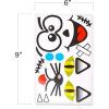 ArtCreativity Halloween Pumpkin Decorating Stickers – 12 Large Sheets – Jack-o-Lantern Decoration Kit – 26 Total Face Stickers – Cute Halloween Decor Idea – Treats, Gifts, and Crafts for Kids- 6″ x 9″(26 Faces)