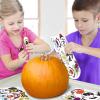 ArtCreativity Halloween Pumpkin Decorating Stickers – 12 Large Sheets – Jack-o-Lantern Decoration Kit – 26 Total Face Stickers – Cute Halloween Decor Idea – Treats, Gifts, and Crafts for Kids- 6″ x 9″(52 Faces)