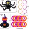 ArtCreativity Halloween Ring Toss Game for Kids – 21 Piece Set – Inflatable Spider, 2 Witch Hat Inflates, 6 Plastic Rings, 12 Inflatable Rings, and Pump – Halloween Games for Party