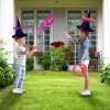 ArtCreativity Halloween Ring Toss Game for Kids – 21 Piece Set – Inflatable Spider, 2 Witch Hat Inflates, 6 Plastic Rings, 12 Inflatable Rings, and Pump – Halloween Games for Party