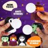 ArtCreativity Halloween Spit Bubble Squeeze Toys – Set of 12 Squeeze Toys – Squishy Stress Toys That Blow Bubbles When Squeezed – Non-Candy Goodie Bag Stuffers for Kids