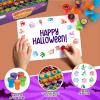 ArtCreativity Halloween Stamps for Kids, Pack of 100 Assorted Pre-Inked Spooky Stampers, Best for Party Favors, Goodie Bag Fillers, Trick or Treat Toy Supplies, Birthday Gift Bags, Pumpkin Stamp
