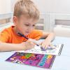 ArtCreativity Halloween Sticker Art Books, Sticker by Number Book with Halloween Sticker Art and Coloring Pages, and Coloring Book with Halloween Stickers, Stencil, and Markers, for Kids Ages 4-8