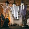 ArtCreativity Hanging Witches – 3ft x 2ft Halloween Witch Decor with Bendable Foam Arms for Indoor and Outdoor Use – Spooky Outdoor Decorations