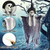 ArtCreativity Hanging Witches – 3ft x 2ft Halloween Witch Decor with Bendable Foam Arms for Indoor and Outdoor Use – Spooky Outdoor Decorations
