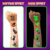 ArtCreativity Individual Halloween Temporary Tattoos for Kids – Pack of 160-2 Inch Non-Toxic Tattoos in 8 Spooky Designs – Trick or Treat Halloween Gifts, Party Favors Supplies, and Goodie Bag Fillers(Individual Glow in the dark Tattoos  Pack of 144)