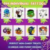 ArtCreativity Individual Halloween Temporary Tattoos for Kids – Pack of 160-2 Inch Non-Toxic Tattoos in 8 Spooky Designs – Trick or Treat Halloween Gifts, Party Favors Supplies, and Goodie Bag Fillers(Individual Tattoos  Pack of 160)