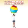 ArtCreativity Jumbo Beach Ball, 1pc, Large 30 Inch Beach Ball for Kids and Adults, Swimming Pool Toy for Active Play, Classic Pool Party Décor, Outdoor Toy for Kids in Vibrant Colors